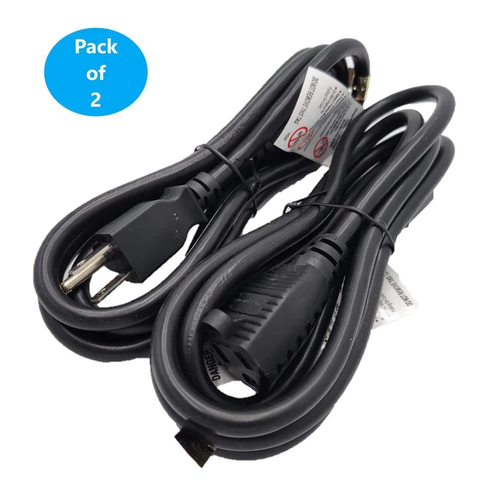 6 ft. 16/3 13 Amp UL Power Extension Cord, NEMA 5-15R to NEMA 5-15P (2-Pack) by Micro Connectors, Inc 2 6 ft. 16/3 13 Amp UL Power Extension Cord, NEMA 5-15R to NEMA 5-15P (2-Pack) by Micro Connectors, Inc - Image 2