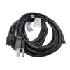 10 ft. 16/3 13 Amp UL Power Extension Cord, NEMA 5-15R to NEMA 5-15P (2-Pack) by Micro Connectors, Inc