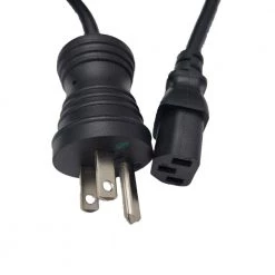15 ft. 18/3 10 Amp Medical Grade Hospital AC Power Cord (NEMA 5-15PHG to IEC-60320-C13) Black by Micro Connectors, Inc -Revo Shop black micro connectors inc general purpose cords m05 113h18bk 15 44 1000