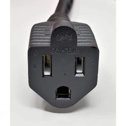 50 ft. 14 AWG Outdoor Power Extension Heavy-Duty Cable, NEMA 5-15P to NEMA 5-15R by Micro Connectors, Inc -Revo Shop black micro connectors inc general purpose cords m05 1450 out 4f 1000