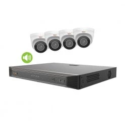 Ultra HD Commercial Grade Audio Capable 8-Channel 2TB NVR Surveillance System with 4 4K Cameras by Revo