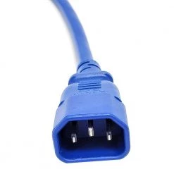 6 ft. 18 AWG AC Power Extension Cord UL Approved C13 to C14 in Blue (2 per Box) by Micro Connectors, Inc -Revo Shop blue micro connectors inc general purpose cords m05 113eulbl 2p 1f 1000