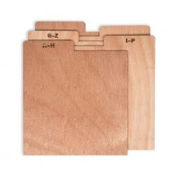 A-Z Wood Dividers for Crate in Natural by Crosley