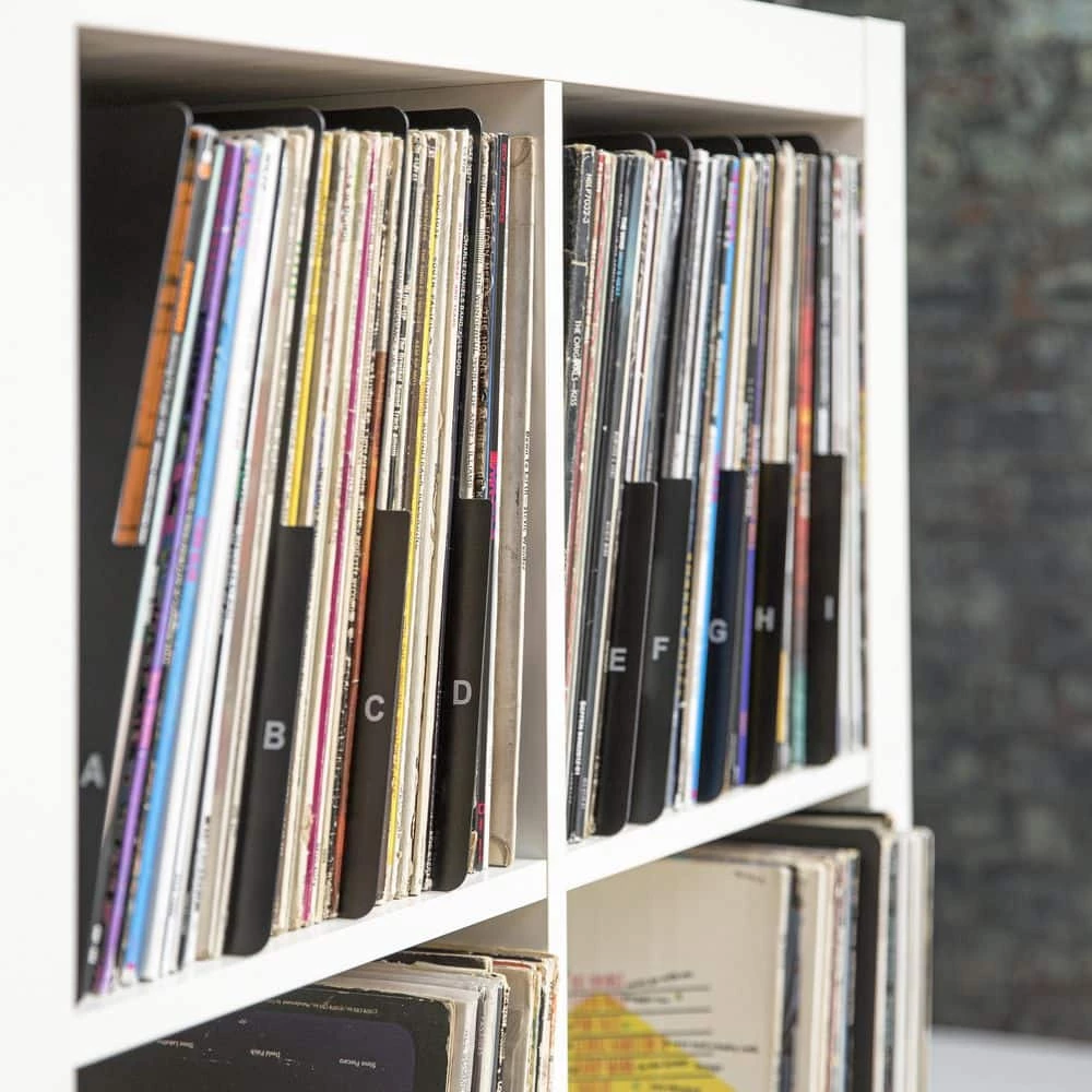 A-Z V Inyl Dividers in Black by Crosley 4 A-Z V Inyl Dividers in Black by Crosley - Image 4