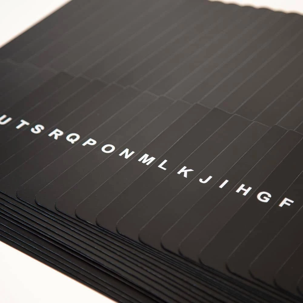 A-Z V Inyl Dividers in Black by Crosley 2 A-Z V Inyl Dividers in Black by Crosley - Image 2