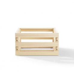 Record Storage Crate in Natural by Crosley -Revo Shop crosley audio accessories ac1050a na 4f 1000