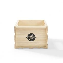 Record Storage Crate in Natural by Crosley