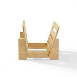 Record Storage Display Stand in Bamboo by Crosley -Revo Shop crosley audio accessories ac1052a ba 1f 1000