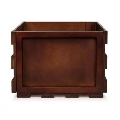 Record Storage Crate in Mahogany by Crosley -Revo Shop crosley electronics cleaning care ac1004a ma 1f 1000