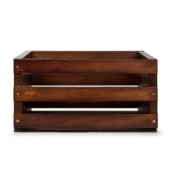 Record Storage Crate in Mahogany by Crosley -Revo Shop crosley electronics cleaning care ac1004a ma 44 1000
