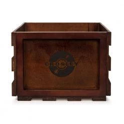 Record Storage Crate in Mahogany by Crosley