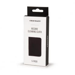 Record Cleaning Cloth in Black (5-Pack) by Crosley -Revo Shop crosley electronics cleaning care ac1018a bk 1f 1000