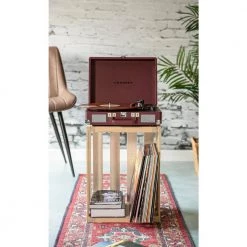 Cruiser Plus Turntable in Burgundy by Crosley -Revo Shop crosley record players turntables cr8005f bu 76 1000
