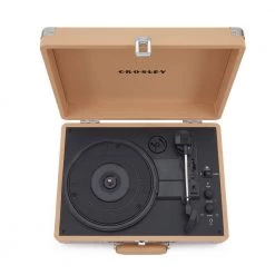 Cruiser Plus Turntable in Light Tan by Crosley -Revo Shop crosley record players turntables cr8005f lt fa 1000