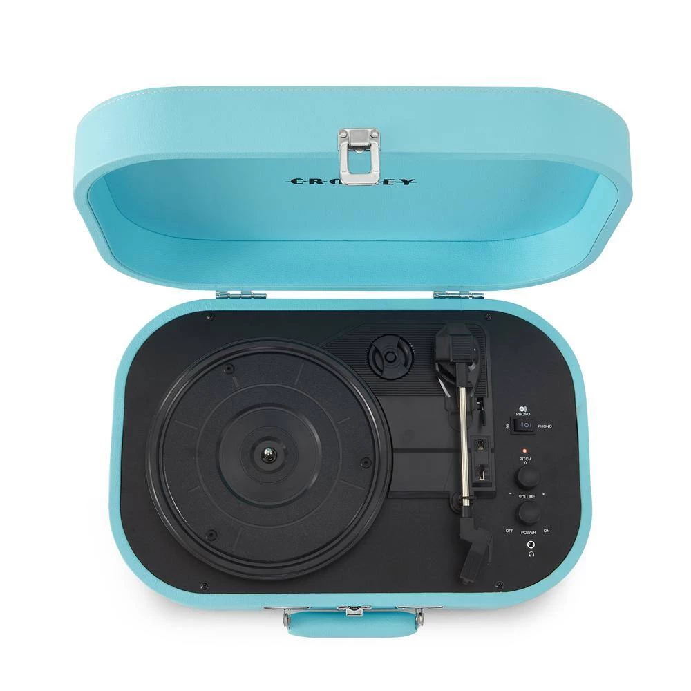 Discovery Turntable in Turquoise by Crosley 6 Discovery Turntable in Turquoise by Crosley - Image 6
