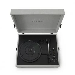 Voyager Turntable in Gray by Crosley -Revo Shop crosley record players turntables cr8017b gy fa 1000