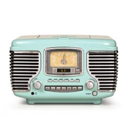 Corsair Radio Cd Player in Aqua Blue by Crosley