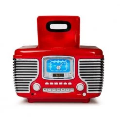 Corsair Radio Cd Player in Red by Crosley -Revo Shop crosley stereo systems cr612b re 4f 1000