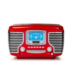 Corsair Radio Cd Player in Red by Crosley