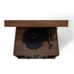 Burton Entertainment Center in Walnut by Crosley 11 Burton Entertainment Center in Walnut by Crosley -Revo Shop crosley stereo systems cr7011a wa 44 1000