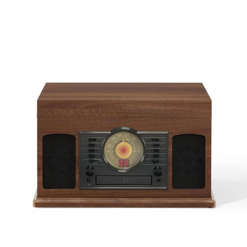 Burton Entertainment Center in Walnut by Crosley 3 Burton Entertainment Center in Walnut by Crosley - Image 3