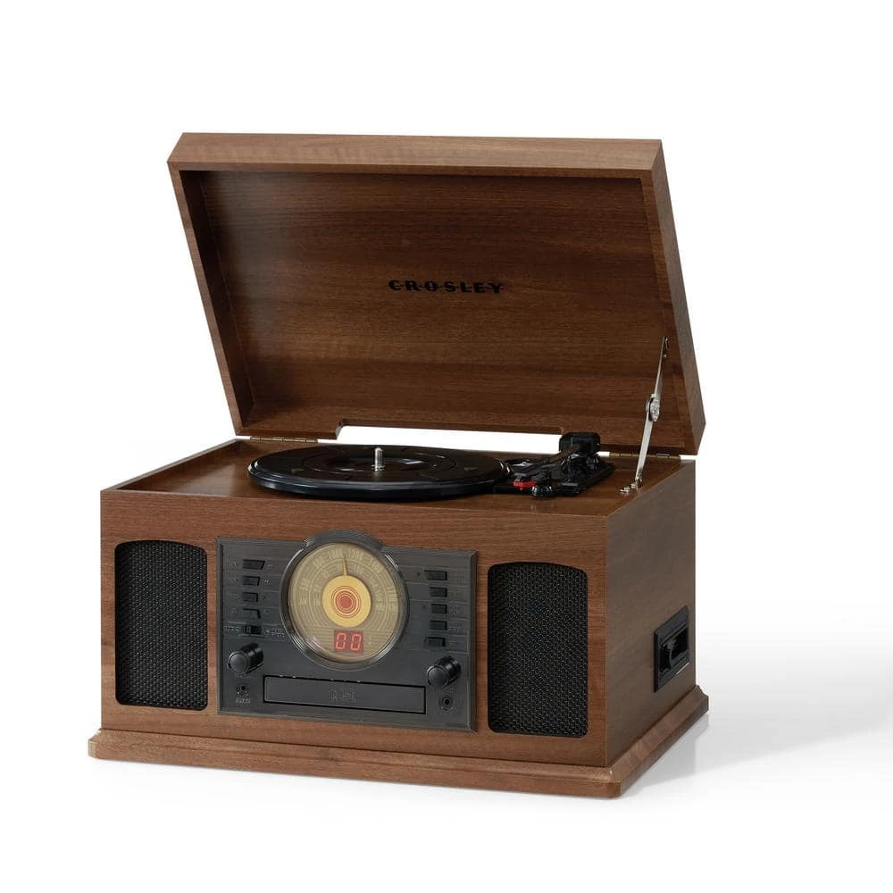 Burton Entertainment Center in Walnut by Crosley 2 Burton Entertainment Center in Walnut by Crosley - Image 2