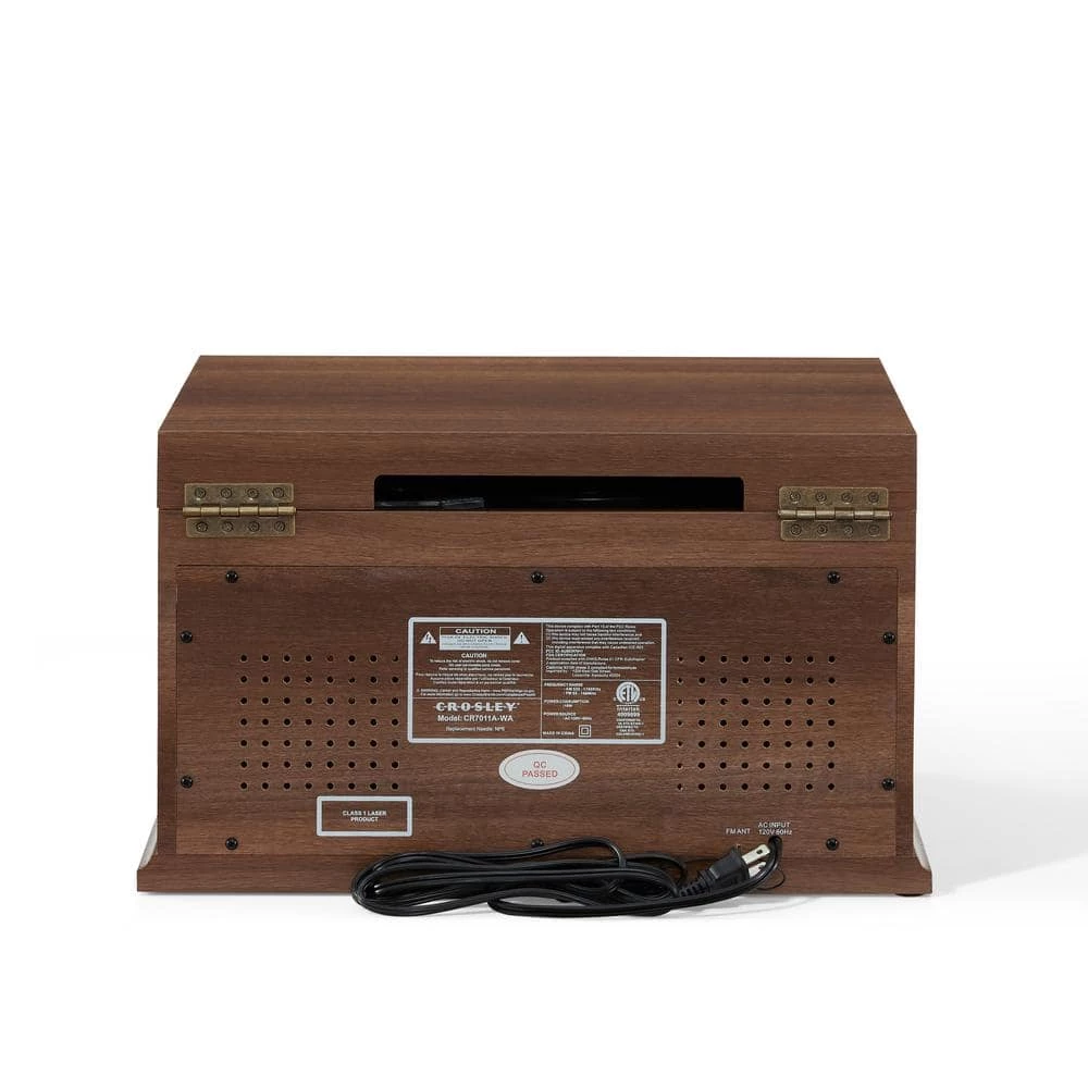 Burton Entertainment Center in Walnut by Crosley 6 Burton Entertainment Center in Walnut by Crosley - Image 6