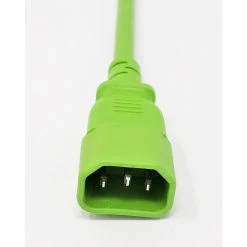6 ft. 18 AWG AC Power Extension Cord UL Approved C13 to C14 in Green (2 per Box) by Micro Connectors, Inc -Revo Shop green micro connectors inc general purpose cords m05 113eulg 2p 1f 1000