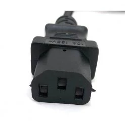 6 ft. NEMA 5-15P to C13 Universal AC Power Cord, UL Approved 18AWG/3 Conductors- Black (2 per Box) by Micro Connectors, Inc 6 6 ft. NEMA 5-15P to C13 Universal AC Power Cord, UL Approved 18AWG/3 Conductors- Black (2 per Box) by Micro Connectors, Inc -Revo Shop micro connectors inc appliance extension cords m05 113ul 2p 4f 1000