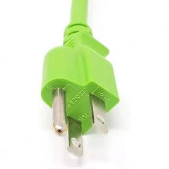 6 ft. UL Approved 18 AWG 10 Amp Power Cord (NEMA 5-15P/C13) Green (2-Pack) by Micro Connectors, Inc -Revo Shop micro connectors inc appliance extension cords m05 113ulg 2p 1f 1000
