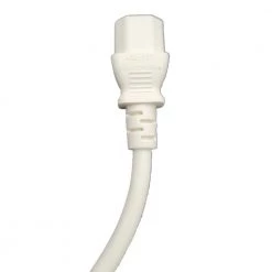 6 ft. 18AWG/3-Conductors White Universal AC Power Cord (NEMA 5-15P to C13) (2-Pack) by Micro Connectors, Inc -Revo Shop micro connectors inc appliance extension cords m05 113ulwh 2p 44 1000