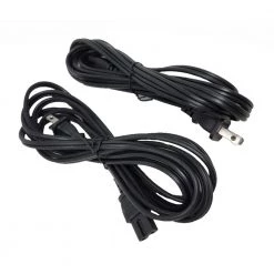 10 ft. 18AWG 2-Prong Polarized Notebook Power Cord NEMA 1-15P To C7 (2-Pack) by Micro Connectors, Inc