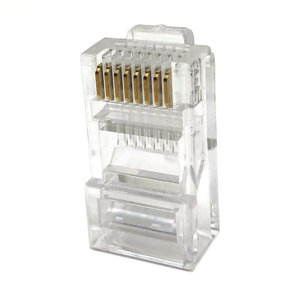 Cat5E RJ45 Modular Connectors Clear (50 Pack) by Micro Connectors, Inc 3 Cat5E RJ45 Modular Connectors Clear (50 Pack) by Micro Connectors, Inc - Image 3