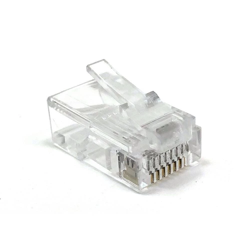 Cat5E RJ45 Modular Connectors Clear (50 Pack) by Micro Connectors, Inc 2 Cat5E RJ45 Modular Connectors Clear (50 Pack) by Micro Connectors, Inc - Image 2