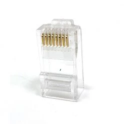 Category 6 RJ45 Modular Connector Clear (100-Pack) by Micro Connectors, Inc -Revo Shop micro connectors inc cable connectors c20 088l6 100 4f 1000