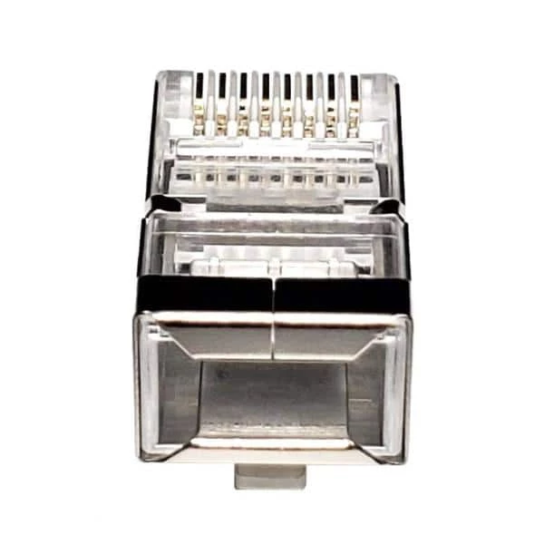 Cat6 Modular Shielded Plug Stranded Wire 50U, with Load Bar (50-Pack) by Micro Connectors, Inc 4 Cat6 Modular Shielded Plug Stranded Wire 50U, with Load Bar (50-Pack) by Micro Connectors, Inc - Image 4