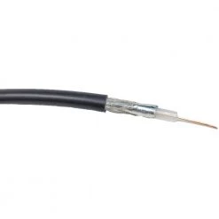 50 ft. RG59 (75 Ohm) (22 AWG) Solid Dual-Shielded Bulk Coaxial Cable by Micro Connectors, Inc -Revo Shop micro connectors inc coaxial wires rg59t 050 4f 1000