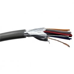 12 ft. 24 AWG/25 Conductors Gray Stranded Shielded RS-232 Cable by Micro Connectors, Inc -Revo Shop micro connectors inc data cables m110 25c24g 12 1f 1000