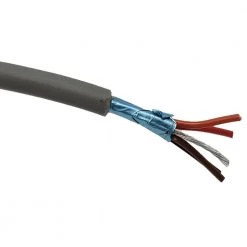 50 ft. 22 AWG/4 Conductors Gray Stranded Shielded RS-232 Cable by Micro Connectors, Inc -Revo Shop micro connectors inc data cables m110 4c22g 50 44 1000