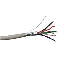 100 ft. 24 AWG/9 Conductors Gray Stranded Shielded RS-232 Cable by Micro Connectors, Inc -Revo Shop micro connectors inc data cables m110 9c24g 100 4f 1000