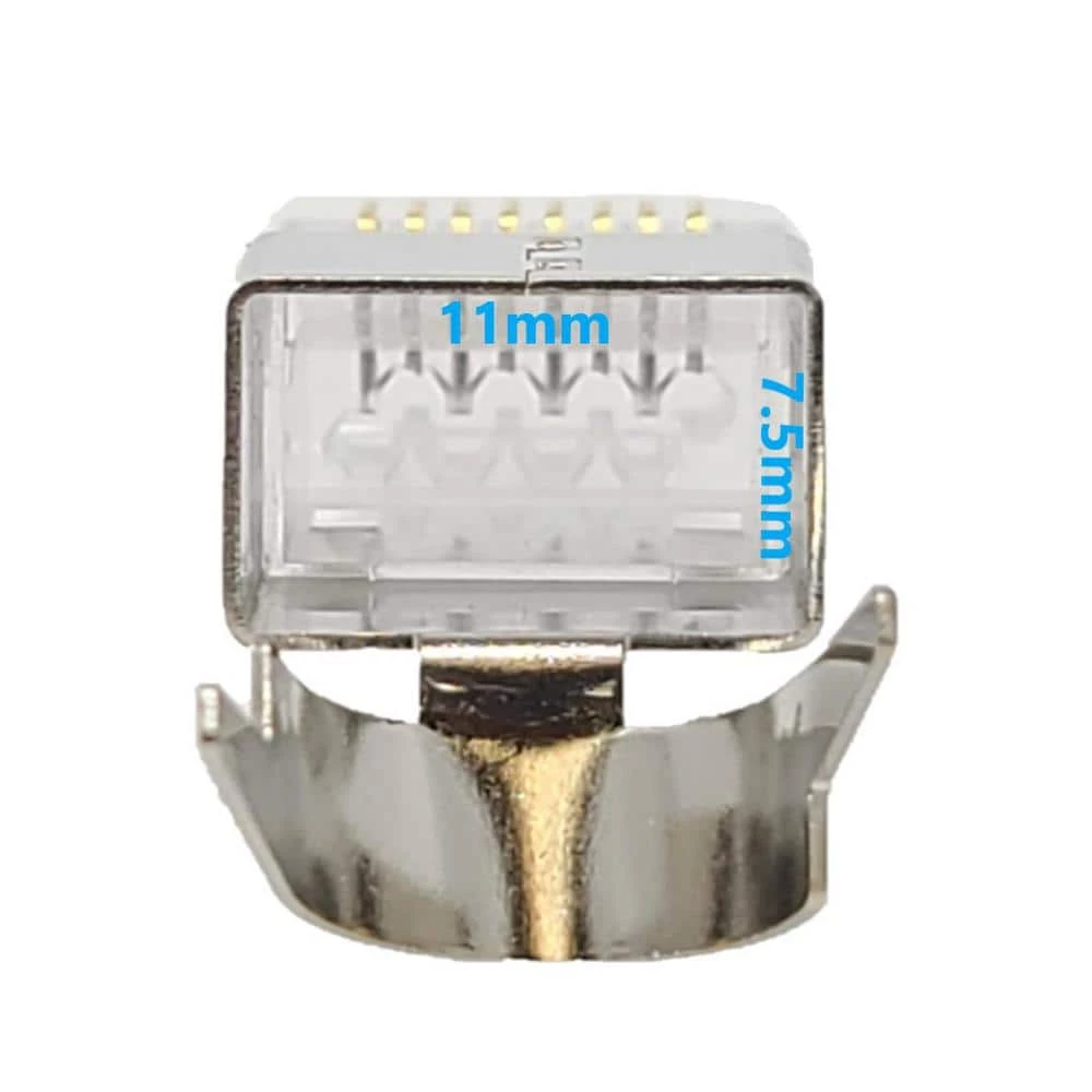 500 ft. 23AWG/8-Conductors Solid STP Outdoor Cat6 Bulk Ethernet Cable (Black) w/20-Piece of Shielded Modular Connectors by Micro Connectors, Inc 4 500 ft. 23AWG/8-Conductors Solid STP Outdoor Cat6 Bulk Ethernet Cable (Black) w/20-Piece of Shielded Modular Connectors by Micro Connectors, Inc - Image 4