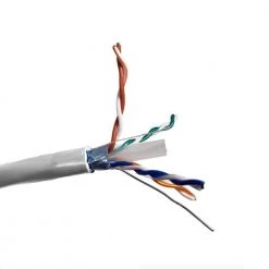 1000 ft. White 23 AWG Solid Shielded CAT6 UV Resistant Bulk Ethernet Cable by Micro Connectors, Inc