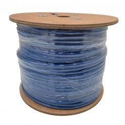 1000 ft. 23AWG 8-Conductors CAT6A Solid and Shielded (F/UTP) CMR Riser Bulk Ethernet Cable (Blue) by Micro Connectors, Inc -Revo Shop micro connectors inc data cables tr4 570sr bl 4f 1000