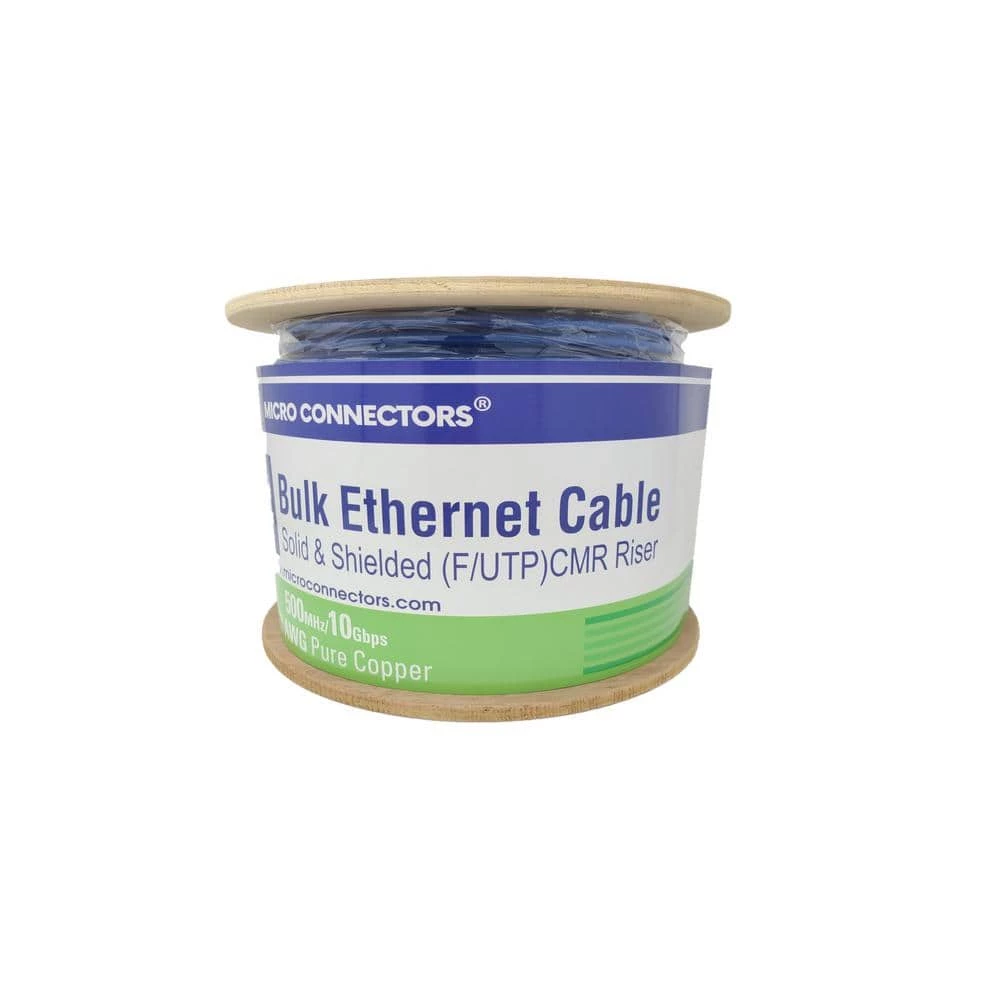 500 ft. CAT6A 23AWG/8-Conductors Solid & Shielded (F/UTP) CMR Riser Bulk Cable w/20-Piece of Shielded Modular Connectors by Micro Connectors, Inc 4 500 ft. CAT6A 23AWG/8-Conductors Solid & Shielded (F/UTP) CMR Riser Bulk Cable w/20-Piece of Shielded Modular Connectors by Micro Connectors, Inc - Image 4