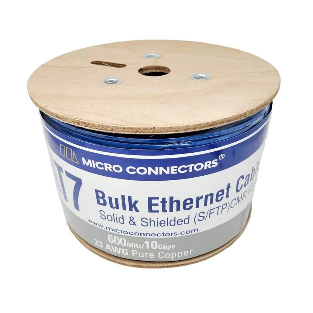 500 ft. Cat7 23 AWG/8-Conductors Solid and Shielded (S/FTP) CMR Riser Cable w/20-Pieces of Shielded Modular Connectors by Micro Connectors, Inc 4 500 ft. Cat7 23 AWG/8-Conductors Solid and Shielded (S/FTP) CMR Riser Cable w/20-Pieces of Shielded Modular Connectors by Micro Connectors, Inc - Image 4
