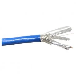 500 ft. Cat7 23 AWG/8-Conductors Solid and Shielded (S/FTP) CMR Riser Cable w/20-Pieces of Shielded Modular Connectors by Micro Connectors, Inc