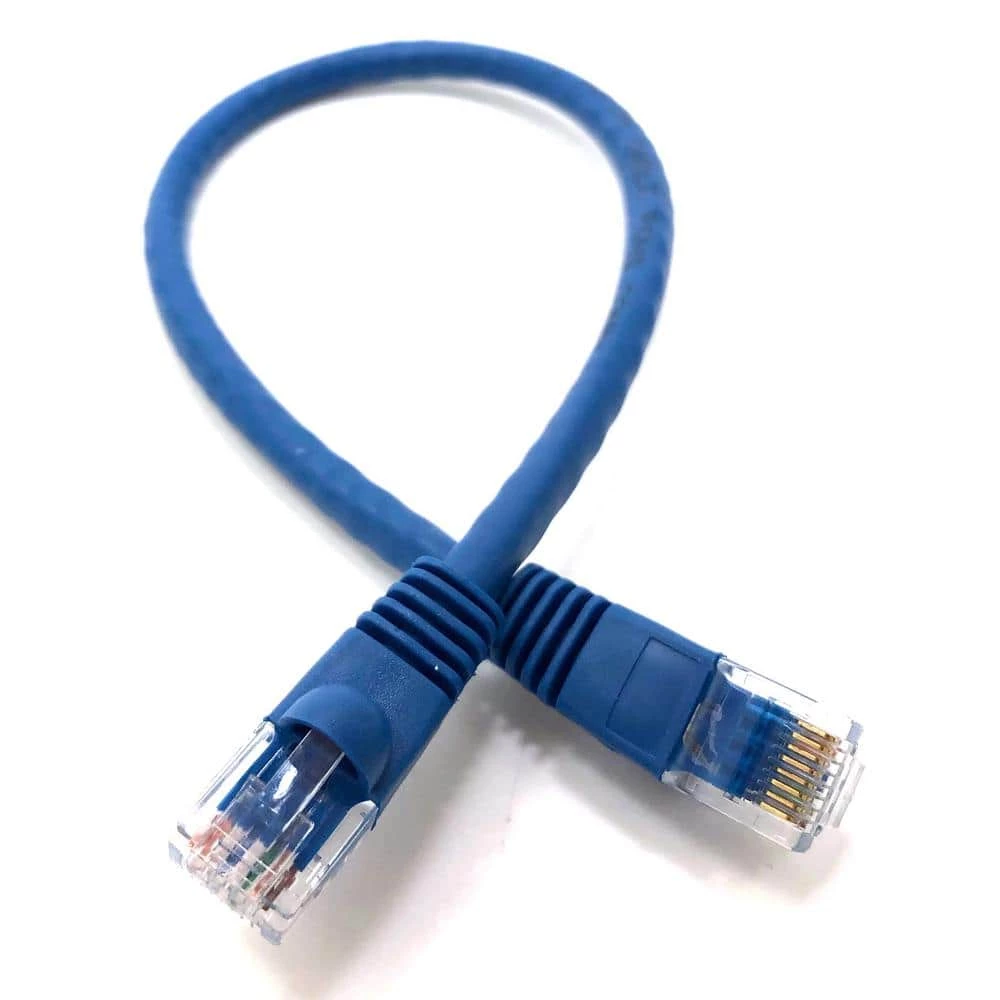 1 ft. Blue Cat6 Molded Snagless RJ45 UTP Networking Patch Cable (50-Pack) by Micro Connectors, Inc 3 1 ft. Blue Cat6 Molded Snagless RJ45 UTP Networking Patch Cable (50-Pack) by Micro Connectors, Inc - Image 3