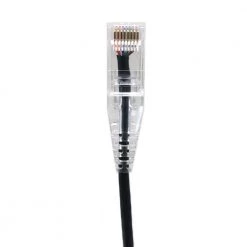 10 ft. 28 AWG Ultra Slim CAT6 UTP RJ45 Patch Cables, Black (5-Pack) by Micro Connectors, Inc -Revo Shop micro connectors inc ethernet cables e08 010b sl5 44 1000