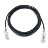 10 ft. 28 AWG Ultra Slim CAT6 UTP RJ45 Patch Cables, Black (5-Pack) by Micro Connectors, Inc