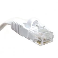 25 ft. Flat White RJ45 CAT 6 Unshielded Twisted Pair Patch Cable by Micro Connectors, Inc -Revo Shop micro connectors inc ethernet cables e08 025fl w 4f 1000